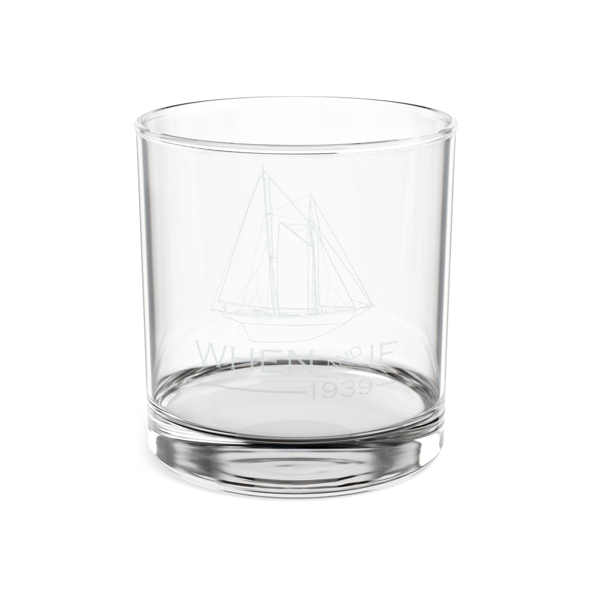 Engraved 10.5oz Whiskey Glass — Personalized Rocks Glass for Whiskey Lovers