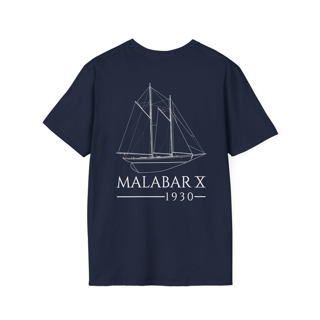 Classic Malabar X Tee - White Ink