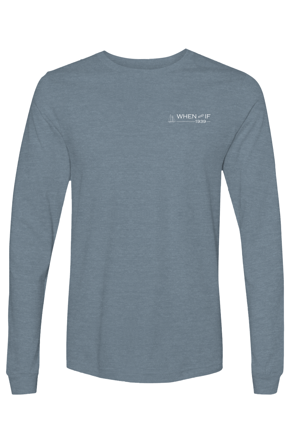 Bella Canvas Long Sleeve T Shirt WHIF White Ink