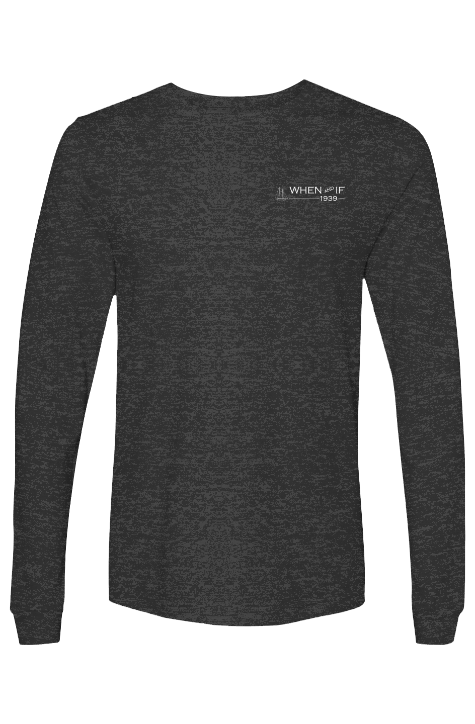 Bella Canvas Long Sleeve T Shirt WHIF White Ink