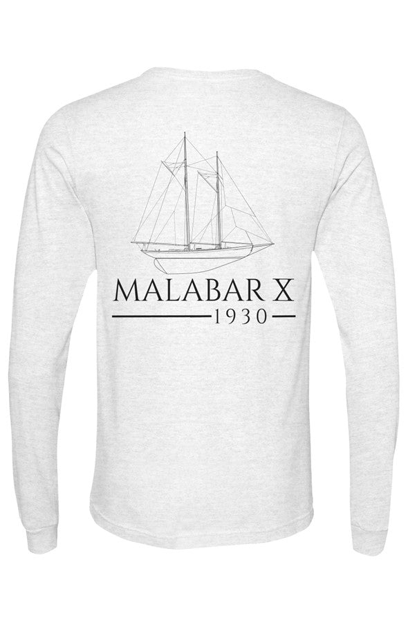 Malabar X Long Sleeve Tee Black Ink