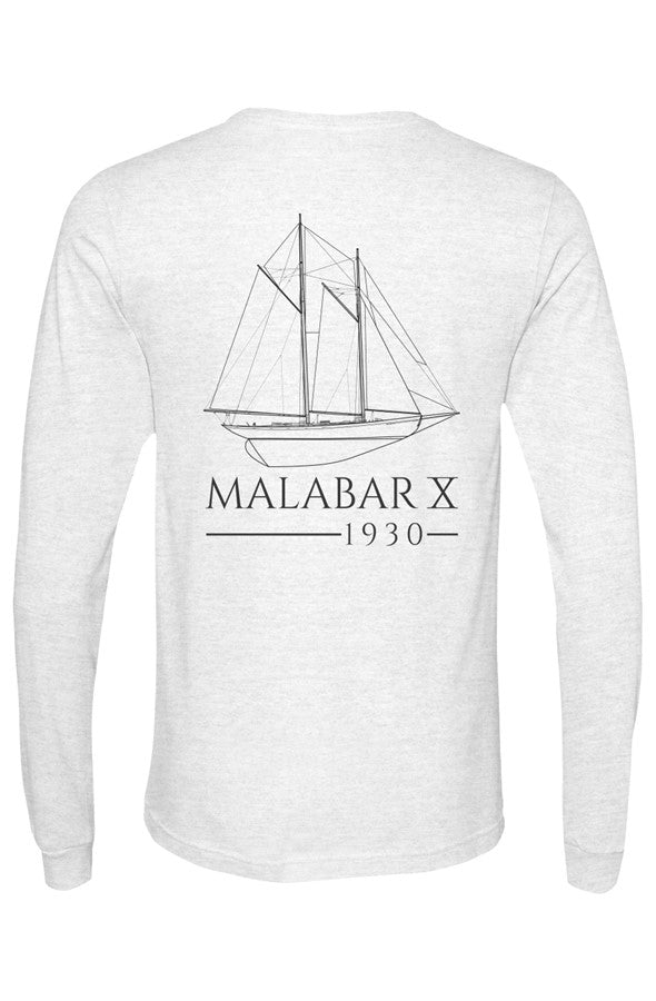 Malabar X Long Sleeve Tee Black Ink