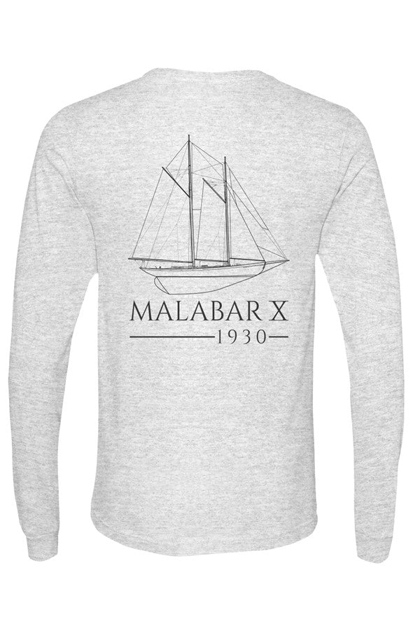 Malabar X Long Sleeve Tee Black Ink