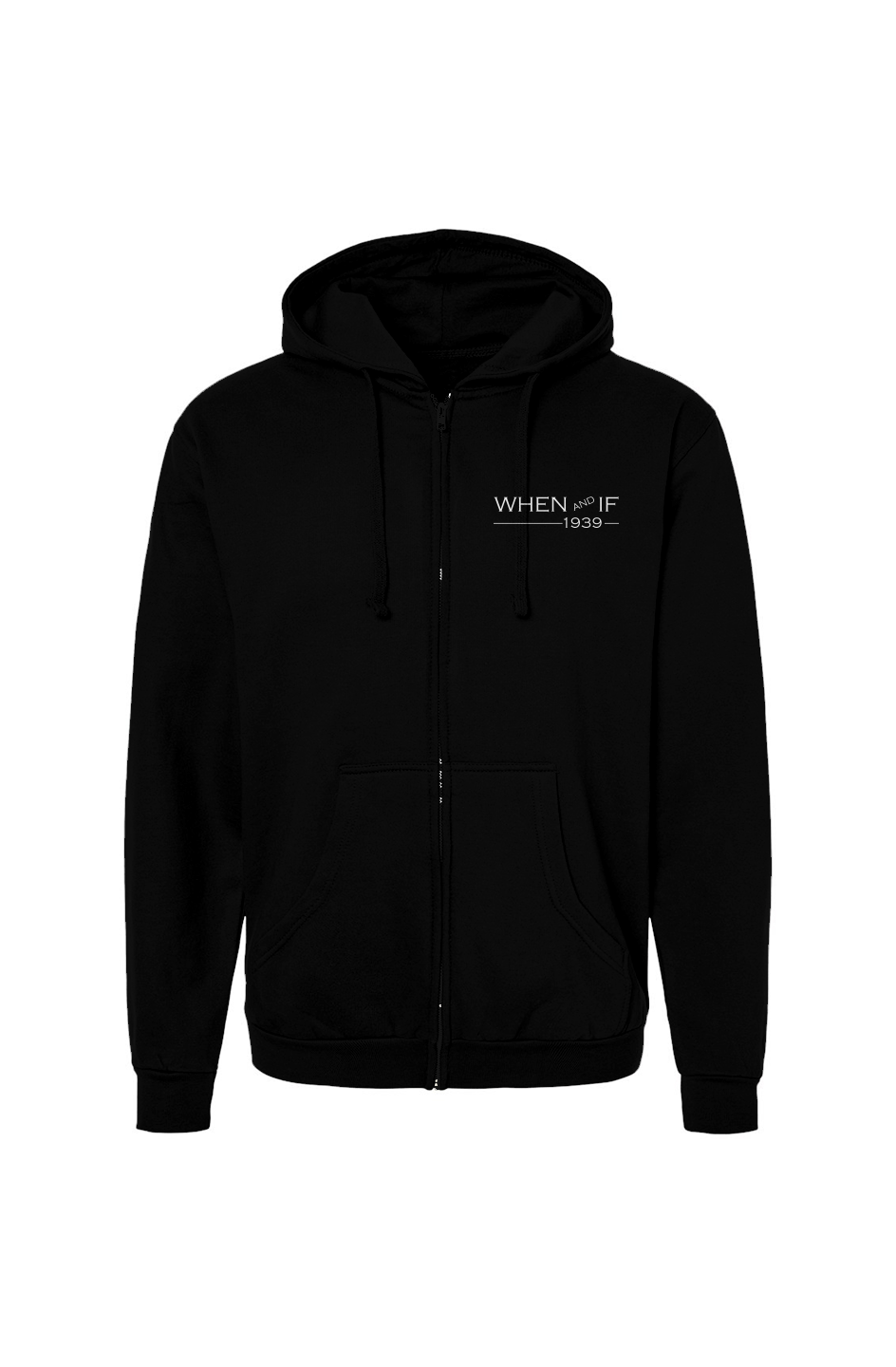 When And If Vertical Print Hoodie