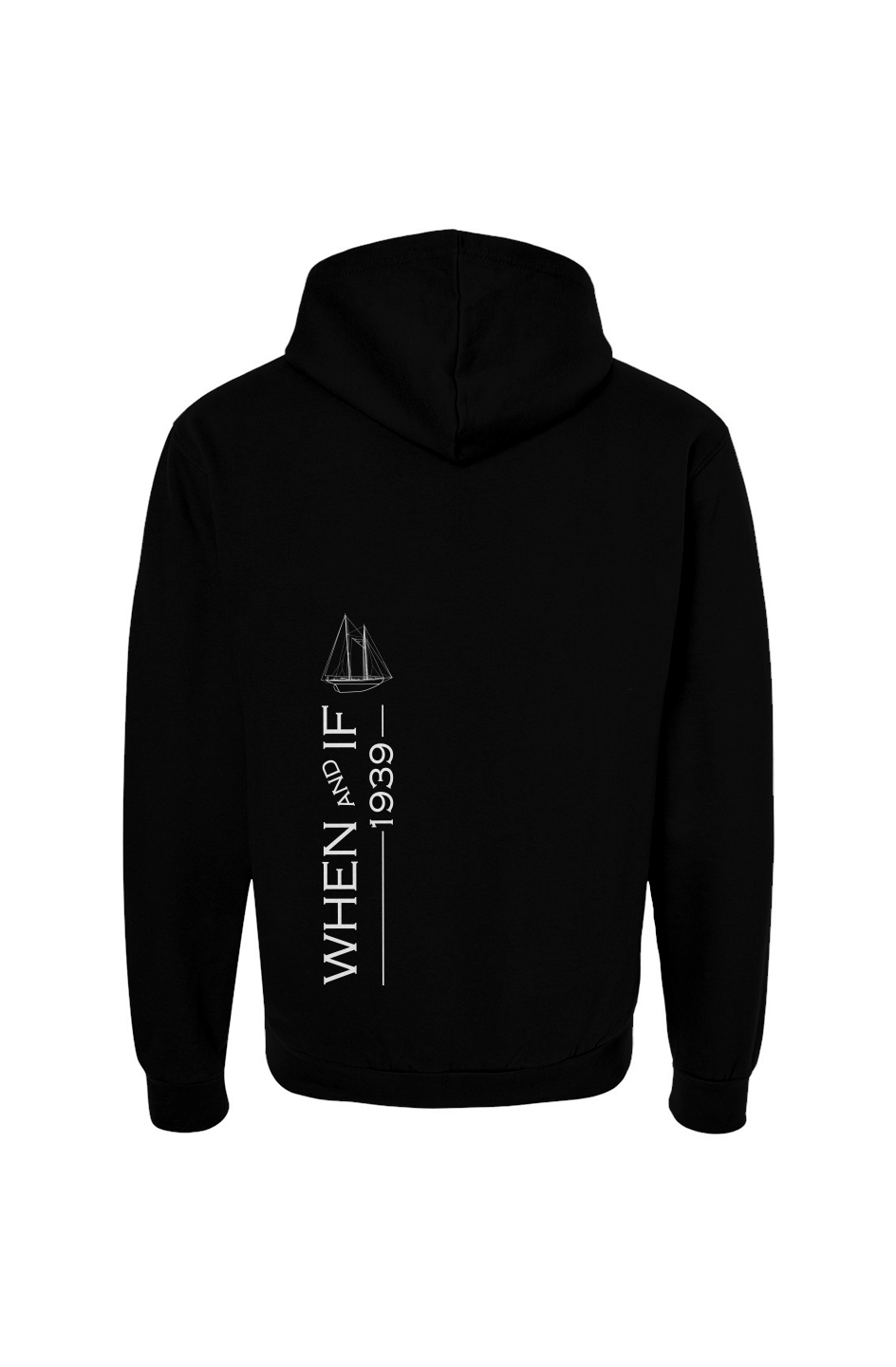 When And If Vertical Print Hoodie