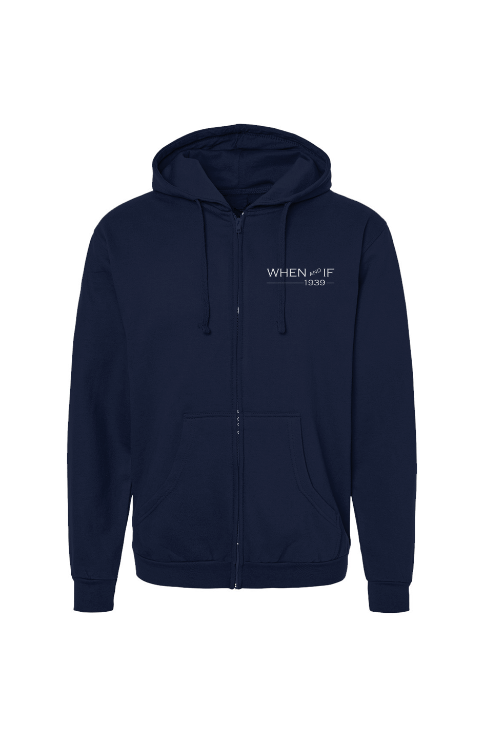 When And If Vertical Print Hoodie