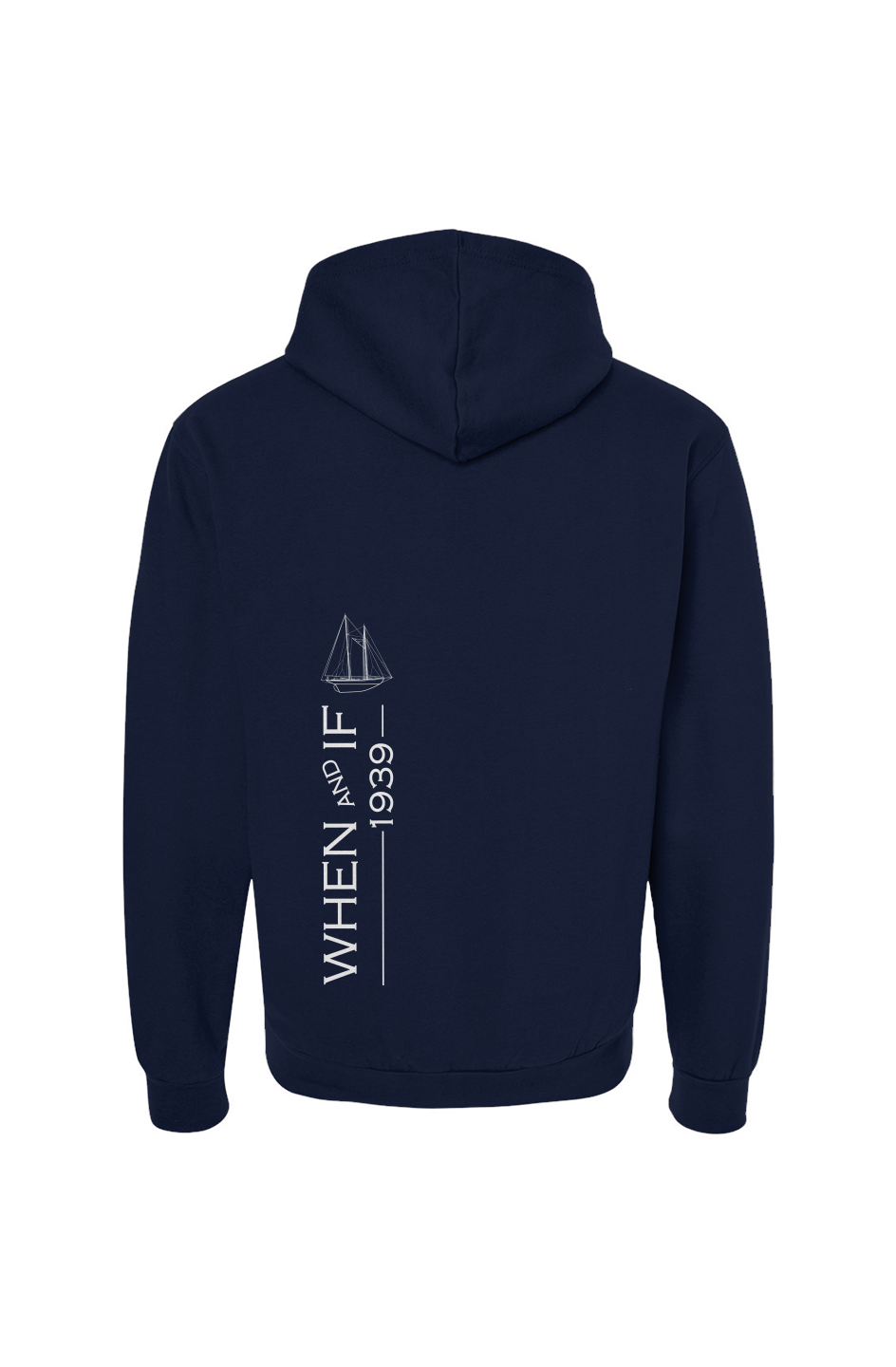 When And If Vertical Print Hoodie