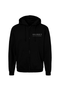 Malabar X Vertical Print Hoodie White Ink