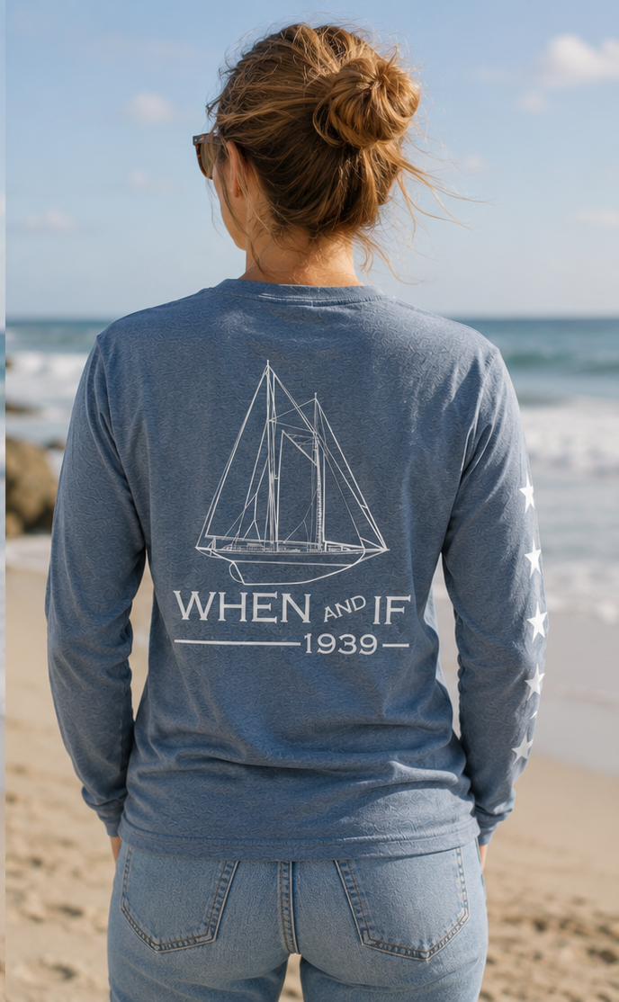 When And If Long Sleeve T Shirt White Ink